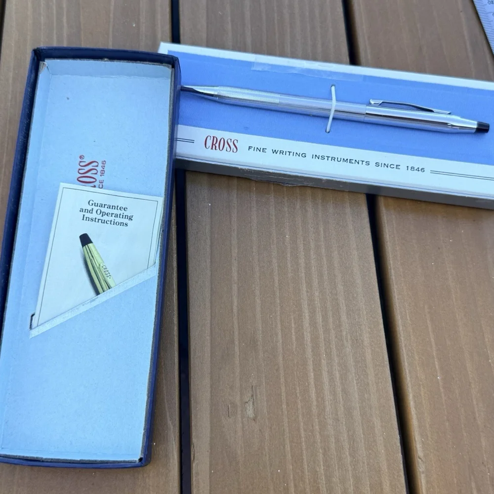 Cross Pen In Box With Paper Work Very Nice For Your Collection